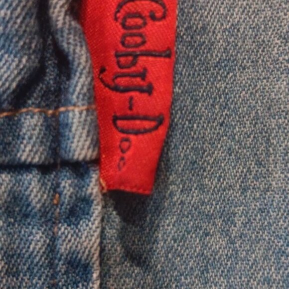 Vintage 2003 Scooby Doo Womens Plus Sz 22W/24W Denim Vest Pockets Sleeveless - Picture 4 of 6